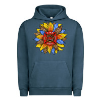 Pigment Midnight Navy firefighter sunflower Urban Hoodie - HRA Design Shop