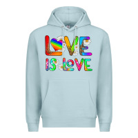 Blue Mist love is love Premium Hoodie - HRA Design Shop