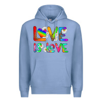 Colony Blue love is love Premium Hoodie - HRA Design Shop