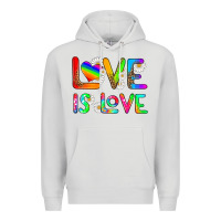 Dove Grey love is love Premium Hoodie - HRA Design Shop