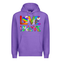 Purple love is love Premium Hoodie - HRA Design Shop