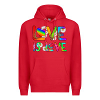Red love is love Premium Hoodie - HRA Design Shop