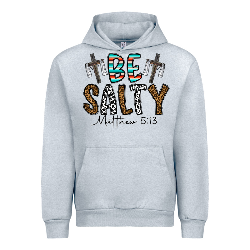Be Salty Matthew 5. 13 Urban Hoodie by CowhideDigitalArt | Teevron