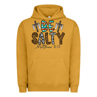 Pigment Peanut Butter be salty matthew 5. 13 Urban Hoodie - CowhideDigitalArt