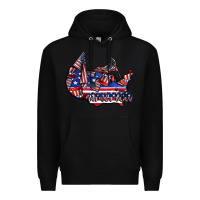 Black america Premium Hoodie - CowhideDigitalArt