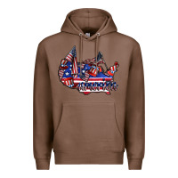 Chestnut america Premium Hoodie - CowhideDigitalArt