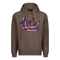 Coffee america Premium Hoodie - CowhideDigitalArt