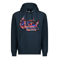 Navy america Premium Hoodie - CowhideDigitalArt