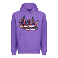 Purple america Premium Hoodie - CowhideDigitalArt