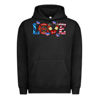 Pigment Black firefighter love Urban Hoodie - HRA Design Shop