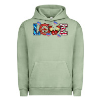 Pigment Oil Green firefighter love Urban Hoodie - HRA Design Shop