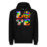 Black love and sunflower Premium Hoodie - HRA Design Shop