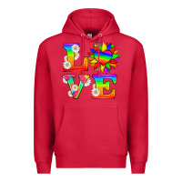 Cardinal love and sunflower Premium Hoodie - HRA Design Shop