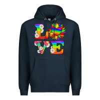 Navy love and sunflower Premium Hoodie - HRA Design Shop