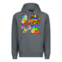Rock love and sunflower Premium Hoodie - HRA Design Shop
