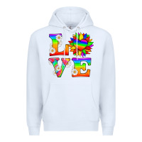 White love and sunflower Premium Hoodie - HRA Design Shop
