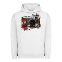 Pigment Lunar Rock floral feather vintage camera Urban Hoodie - FaDigitalArtStudio