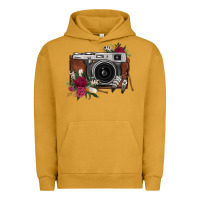 Pigment Peanut Butter floral feather vintage camera Urban Hoodie - FaDigitalArtStudio