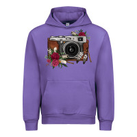 Tulip floral feather vintage camera Urban Hoodie - FaDigitalArtStudio