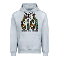 Heather Grey boy gigi from son up to son down Urban Hoodie - CowhideDigitalArt