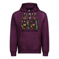 Mauve Wine boy gigi from son up to son down Urban Hoodie - CowhideDigitalArt