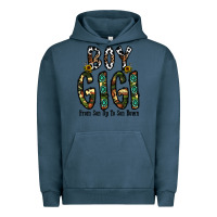 Pigment Midnight Navy boy gigi from son up to son down Urban Hoodie - CowhideDigitalArt