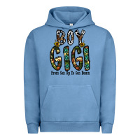 Pigment Pebble Blue boy gigi from son up to son down Urban Hoodie - CowhideDigitalArt