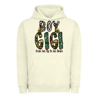 Pigment Pistachio boy gigi from son up to son down Urban Hoodie - CowhideDigitalArt