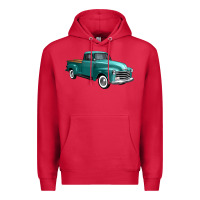 Cardinal western truck right 34 view Premium Hoodie - FaDigitalArtStudio