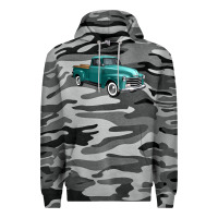 Slate Camo western truck right 34 view Premium Hoodie - FaDigitalArtStudio