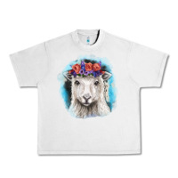 Lunar Rock Sunflower Sheep With Background Urban Heavy Tee - RanaPortraitStore