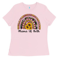 Bubblegum Pink mama of both rainbow Ladies Tee - Artiststas