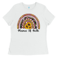 Mama Of Both Rainbow Ladies Tee | Teevron