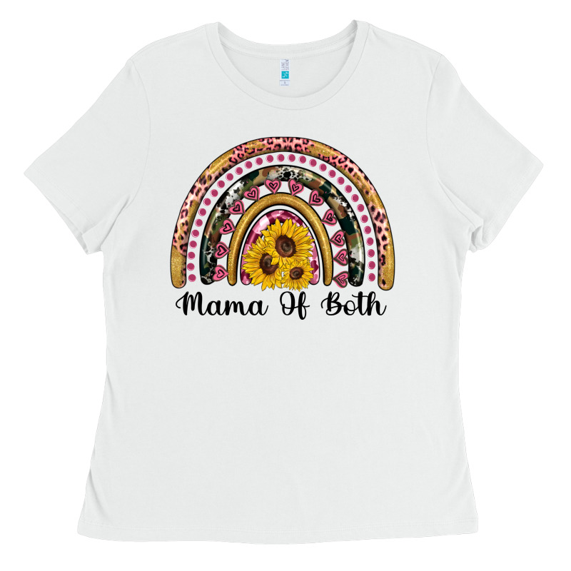 Mama Of Both Rainbow Ladies Tee by Artiststas | Teevron