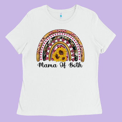 Mama Of Both Rainbow Ladies Tee Designed By Artiststas