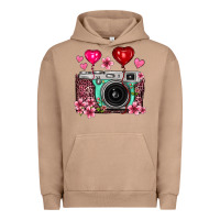 Pigment Burro floral heart pink leopard vintage camera Urban Hoodie - FaDigitalArtStudio