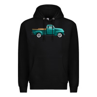 Black western truck right side view Premium Hoodie - FaDigitalArtStudio