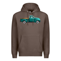 Coffee western truck right side view Premium Hoodie - FaDigitalArtStudio