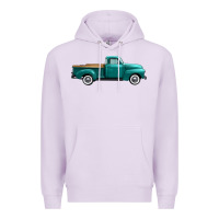 Lilac western truck right side view Premium Hoodie - FaDigitalArtStudio