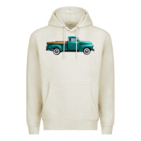 Oatmeal Heather western truck right side view Premium Hoodie - FaDigitalArtStudio