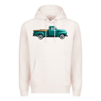 Pale Pink western truck right side view Premium Hoodie - FaDigitalArtStudio