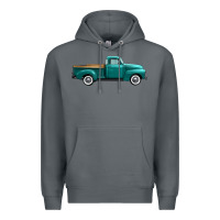 Rock western truck right side view Premium Hoodie - FaDigitalArtStudio