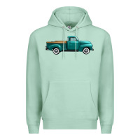 Seafoam western truck right side view Premium Hoodie - FaDigitalArtStudio