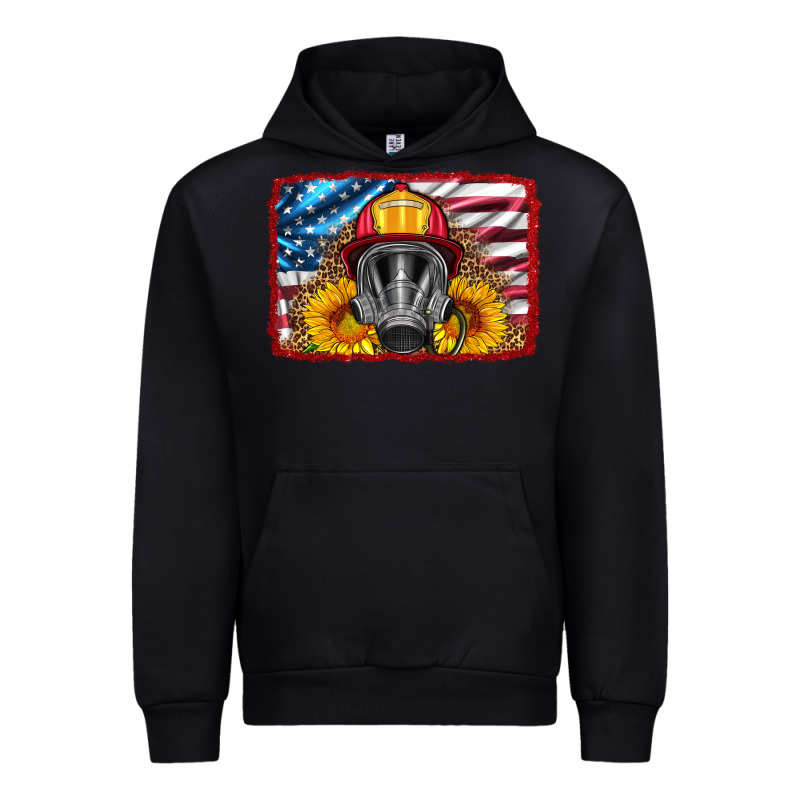Firefighter Air Mask And Sunflower Urban Hoodie by HRA Design Shop | Teevron