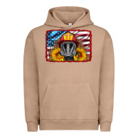Pigment Burro firefighter air mask and sunflower Urban Hoodie - HRA Design Shop