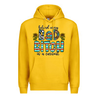 Lemon Behind Every Bad Bitch is a Carseat Premium Hoodie - CowhideDigitalArt