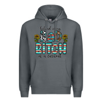 Rock Behind Every Bad Bitch is a Carseat Premium Hoodie - CowhideDigitalArt