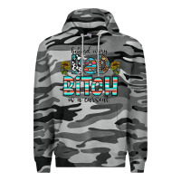Slate Camo Behind Every Bad Bitch is a Carseat Premium Hoodie - CowhideDigitalArt