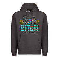 Smoke Behind Every Bad Bitch is a Carseat Premium Hoodie - CowhideDigitalArt