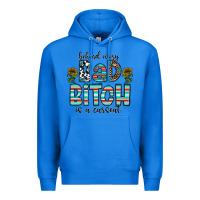 True Royal Behind Every Bad Bitch is a Carseat Premium Hoodie - CowhideDigitalArt
